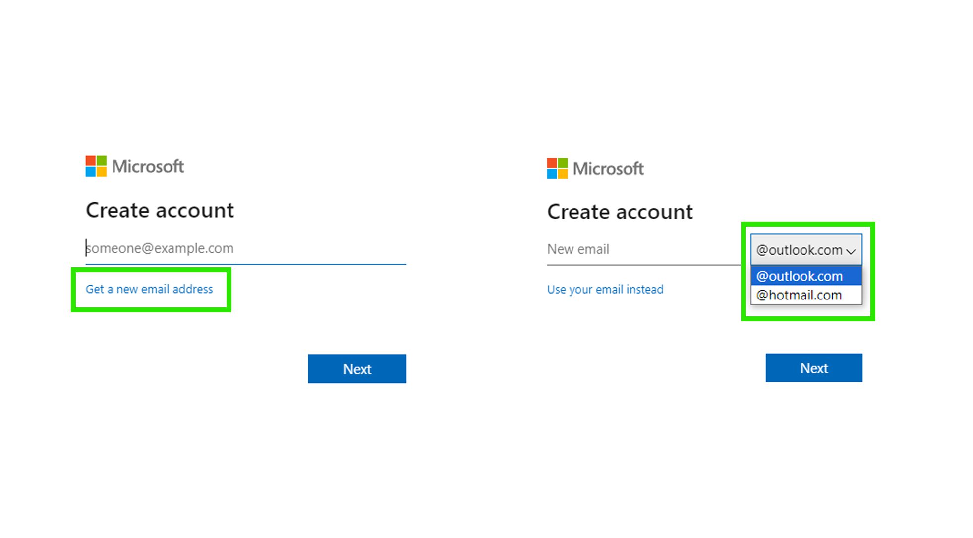 ساخت اکانت ایکس باکس با Outlook یا Hotmail